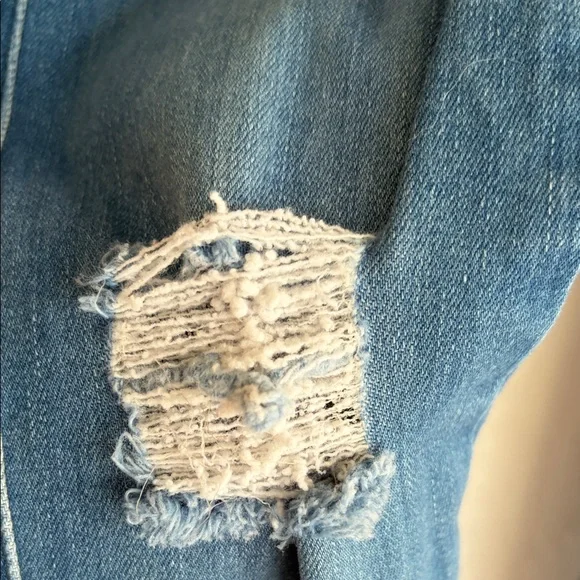 FITJEANS Blue Distressed Jeans Size M - Picture 6 of 9